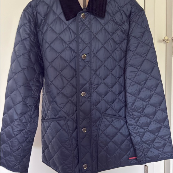 Burberry Dark Blue Quilted Puffer Jacket - Picture 1 of 8